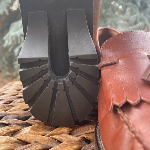 NEW Naturalizer Kilty Moccasin Inspired Cognac Leather  Slip on Penny Loafer 11 - Picture 10 of 13